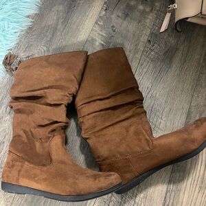 Brown Suede Women's Boots